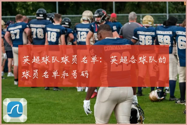 英超球队球员名单：英超各球队的球员名单和号码